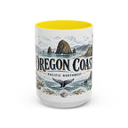 Oregon Coast Mug, Pacific Northwest Travel Souvenir, Bucket List Gift, Accent Ceramic Coffee Mug 11oz 15oz