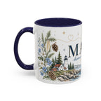 Maine State Mug | Moving Away, Long Distance Friendship Gift | 11oz 15oz Accent Mug