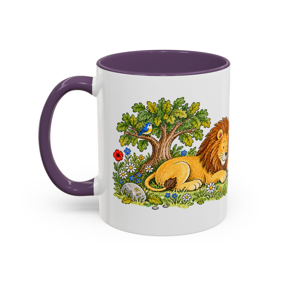 The Lion and the Mouse Mug | Storybook Fairy Tale Accent Coffee Mug | EveryLegend