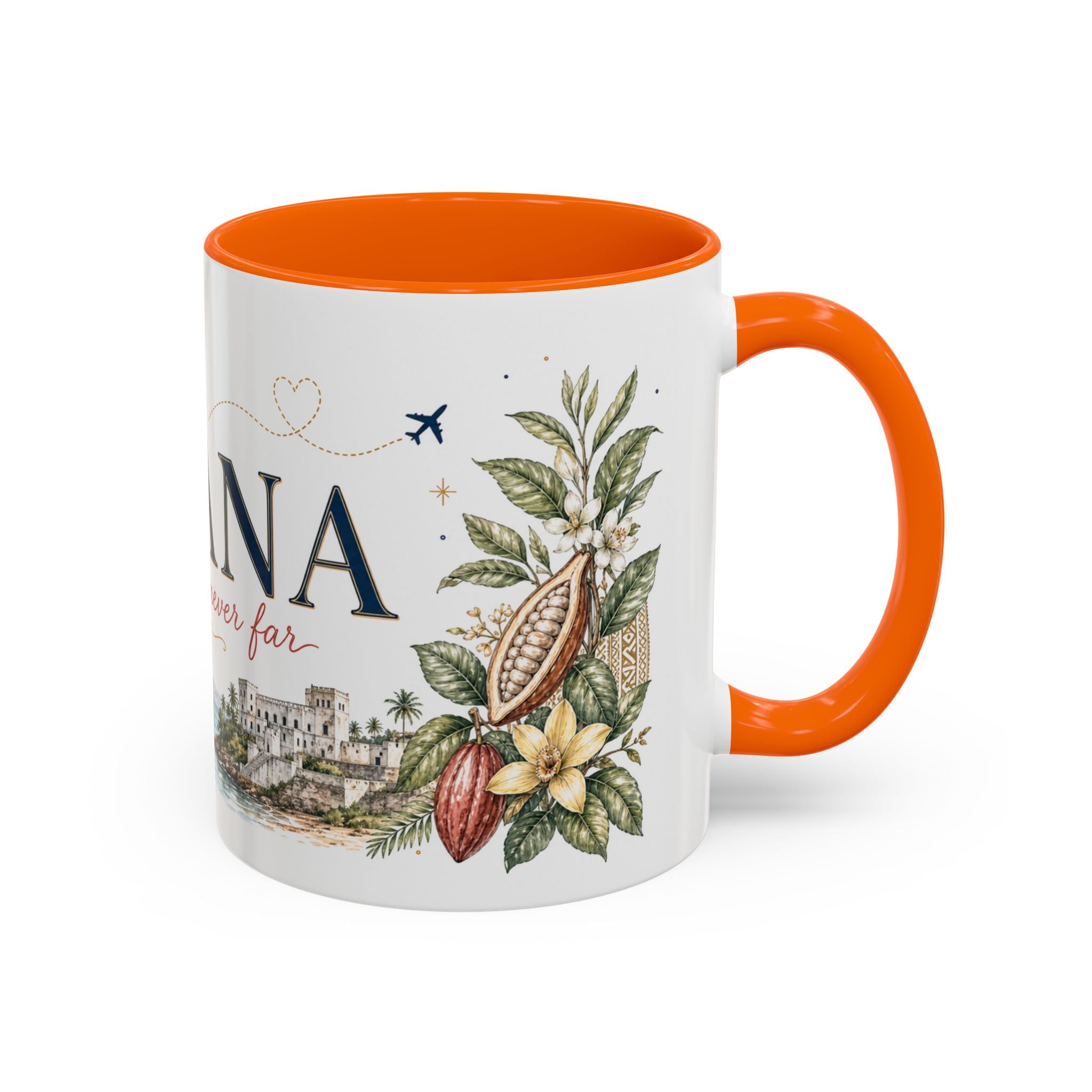 Ghana Home Country Mug | Moving Away Gift | Long Distance Friendship | 11 oz 15 oz Accent Mug