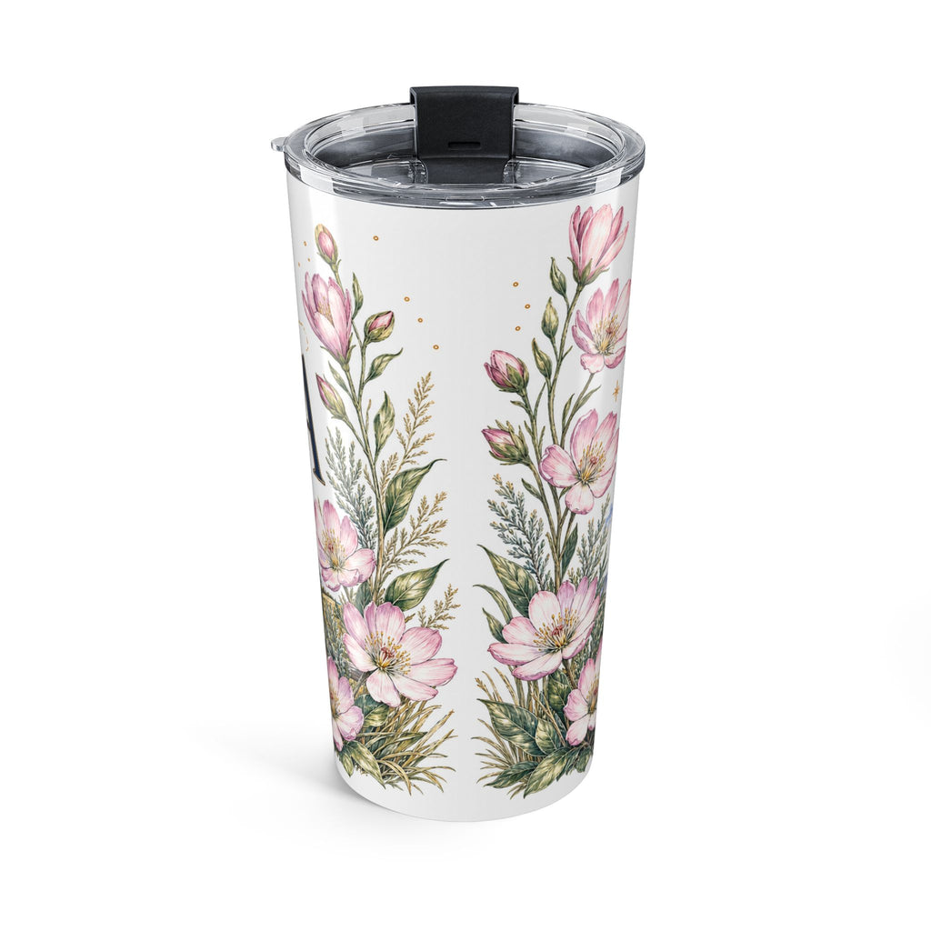 Montana State Flower 20oz Tumbler | Bitterroot Botanical State Flower Gift | Insulated Stainless Steel Travel Cup