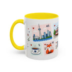 Toronto Coffee Mug | Postage Stamp Collage Mug | Travel Souvenir Accent Cup 11oz 15oz