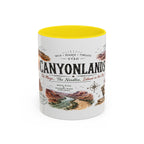 Canyonlands National Park Coffee Mug | Utah Red Rock Desert River Gift | Accent Color Ceramic 11oz 15oz