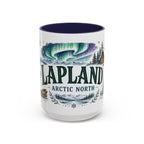 Lapland Coffee Mug | Travel Destination Souvenir Gift | Accent Color Ceramic 11oz 15oz