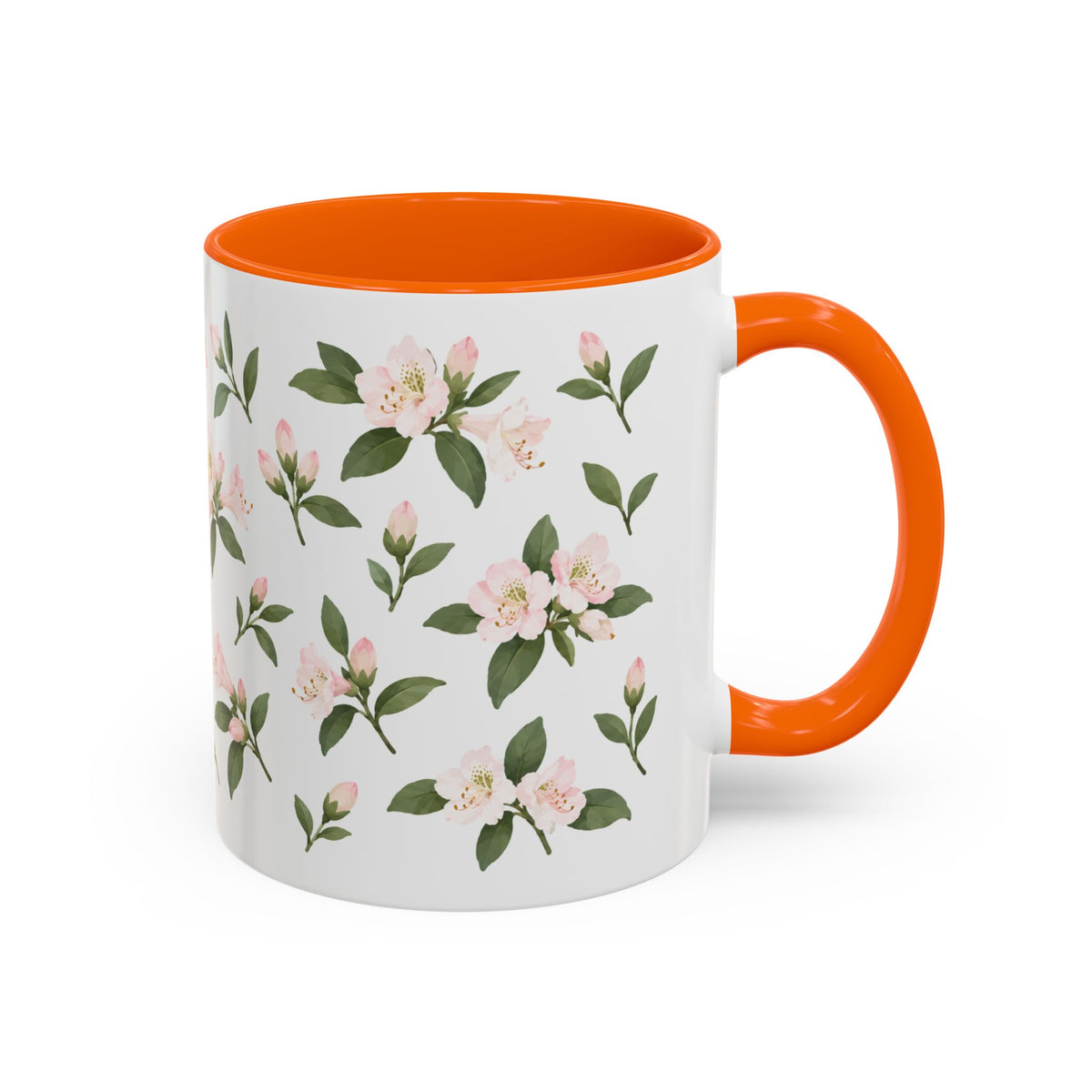 West Virginia Rhododendron Mug, State Flower Floral Coffee Cup, 11oz Botanical Gift