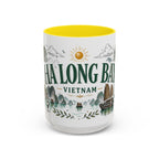 Ha Long Bay Coffee Mug | Travel Destination Souvenir Gift | Accent Color Ceramic 11oz 15oz