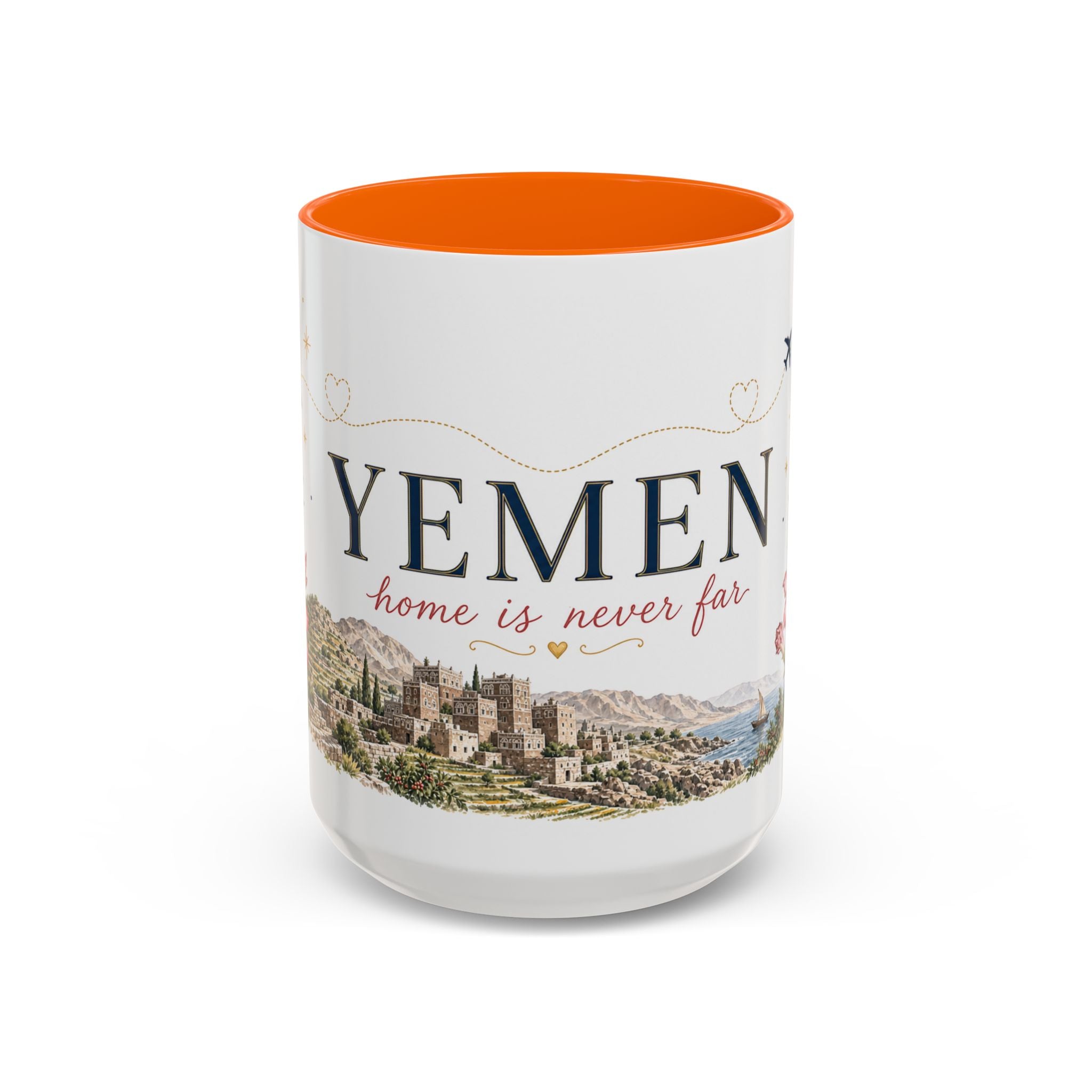 Yemen Home Country Mug | Moving Away Gift | Long Distance Friendship | 11 oz 15 oz Accent Mug