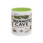 Mammoth Cave National Park Coffee Mug | Kentucky Cave Exploration Hiking Gift | Accent Color Ceramic 11oz 15oz