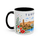 Turkmenistan Coffee Mug | Travel Souvenir Accent Mug | Place Gift Ceramic Cup 11oz 15oz