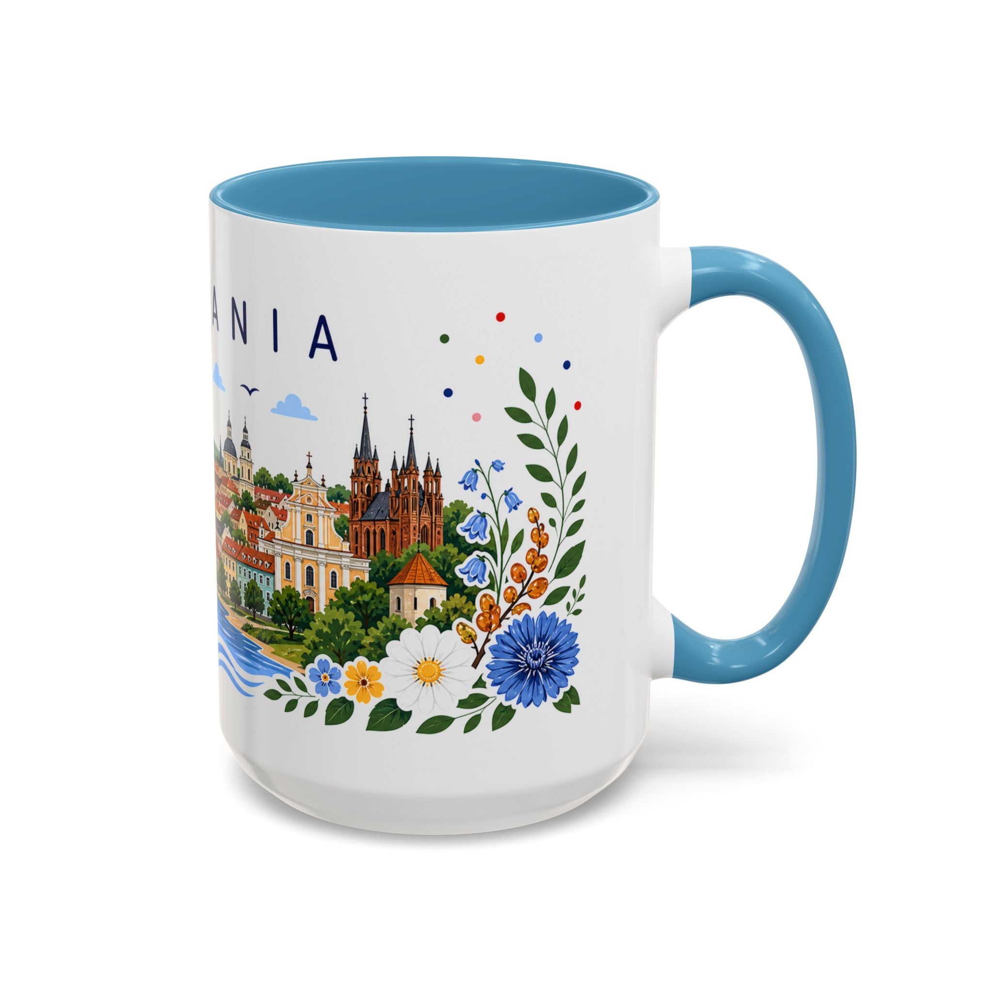 Lithuania Coffee Mug | Travel Souvenir Accent Mug | Place Gift Ceramic Cup 11oz 15oz