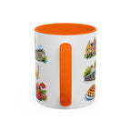 Lille Illustrated Travel Mug | City Souvenir Accent Coffee Mug | 11oz 15oz Ceramic Cup