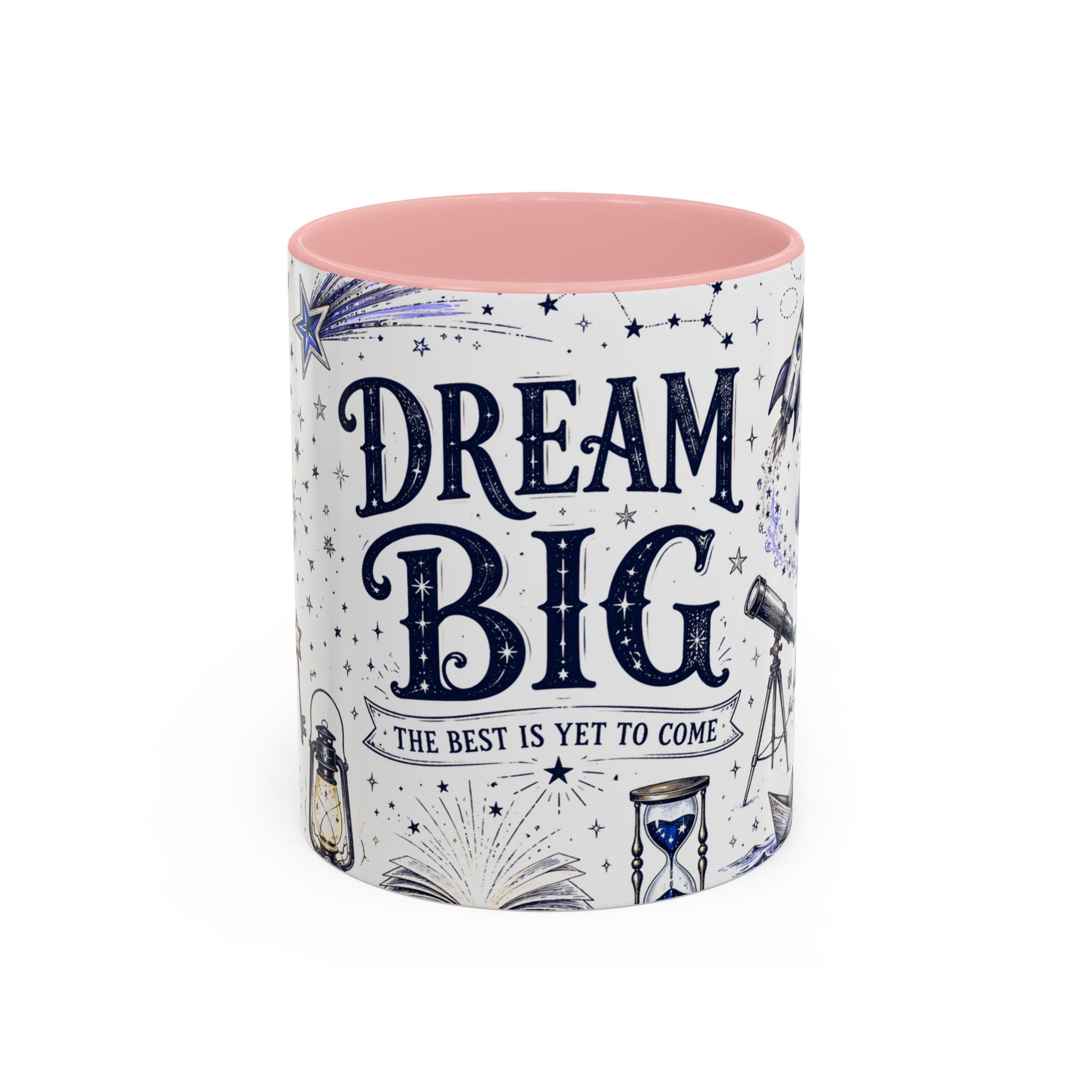 Dream Big Coffee Mug | Class of 2026 Graduation Gift | Accent Color Ceramic 11oz 15oz