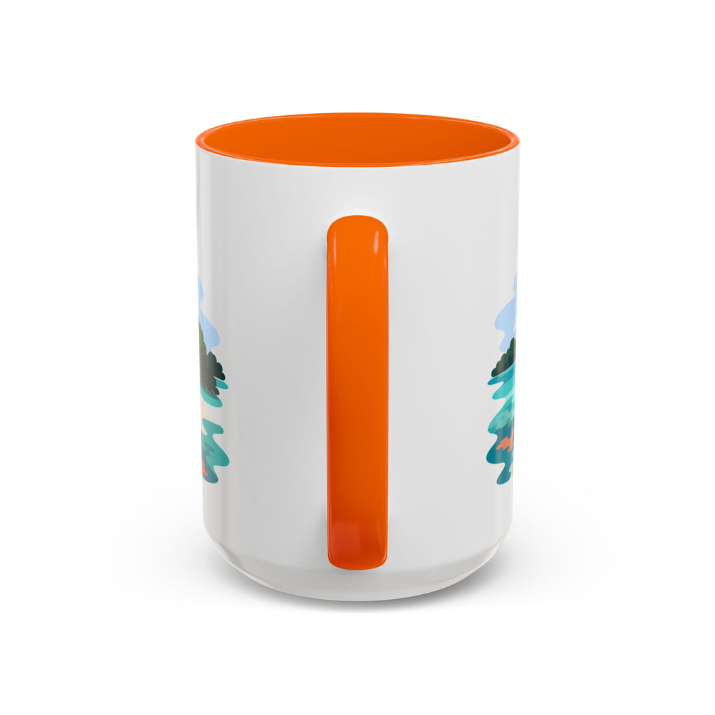 Biscayne National Park Coffee Mug | Solid Color Block Park Souvenir | 11oz 15oz Accent Mug