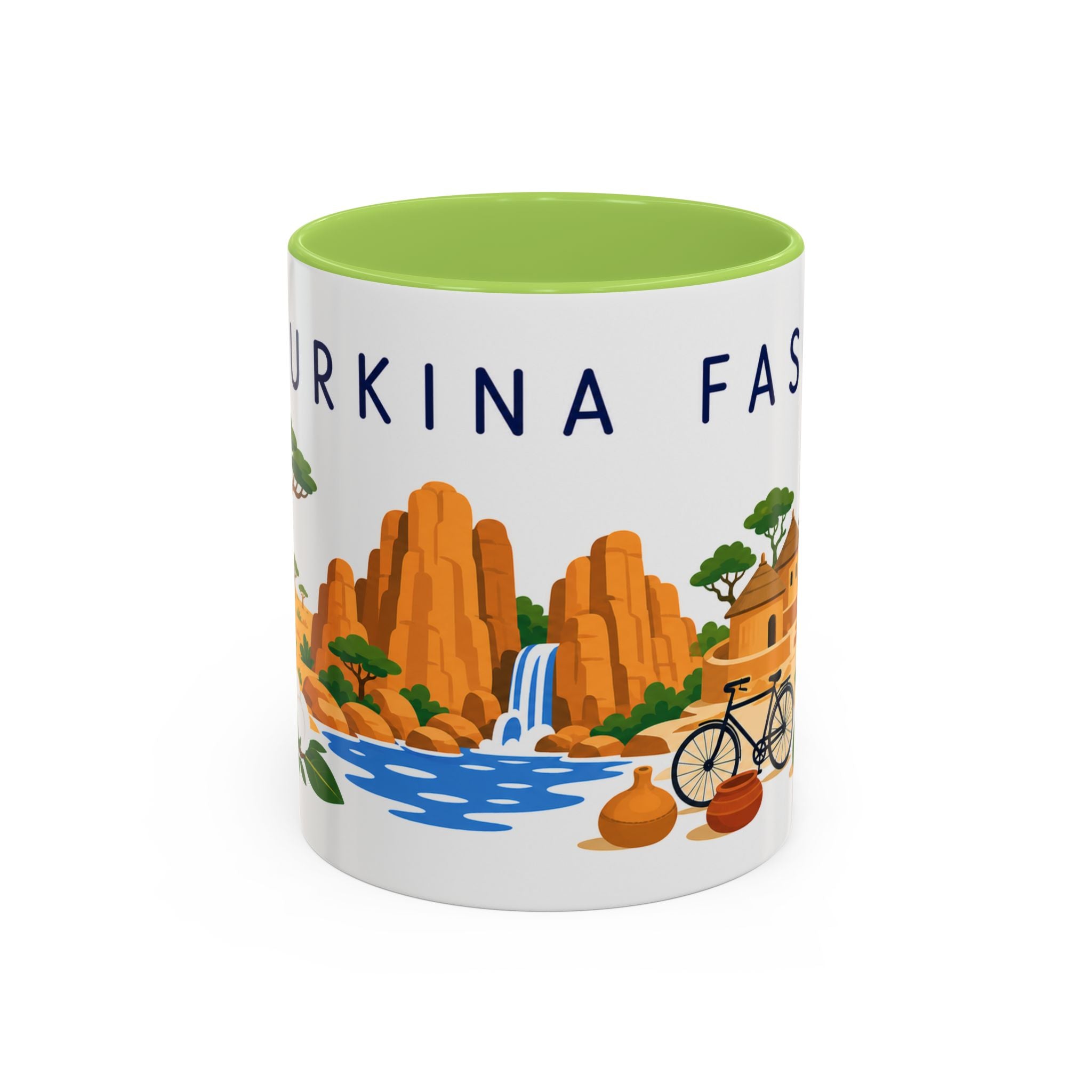 Burkina Faso Coffee Mug | Travel Souvenir Accent Mug | Country Gift Ceramic Cup 11oz 15oz