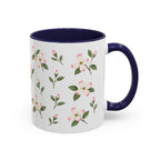 Virginia American Dogwood Mug, State Flower Floral Coffee Cup, 11oz Botanical Gift
