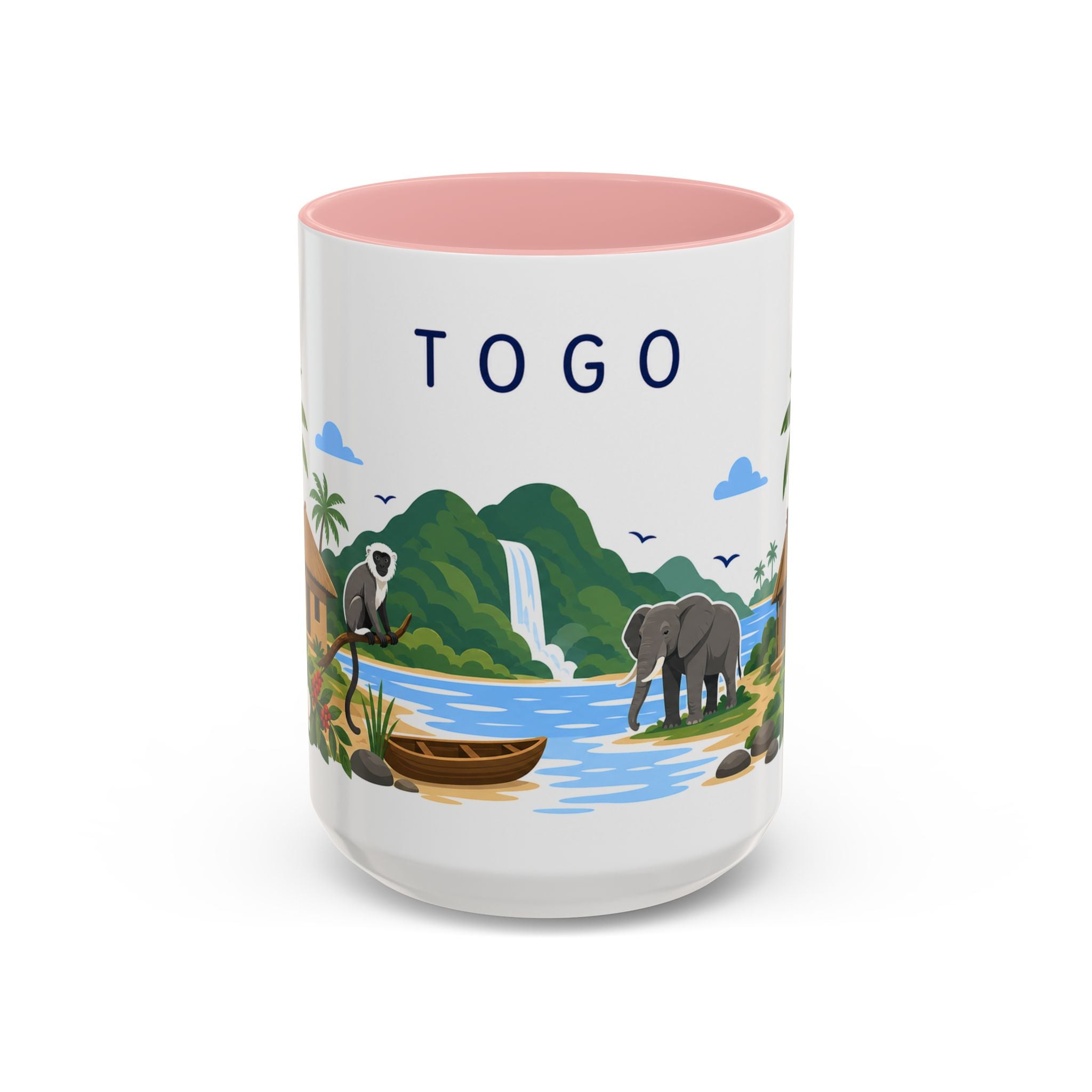 Togo Coffee Mug | Travel Souvenir Accent Mug | Country Gift Ceramic Cup 11oz 15oz
