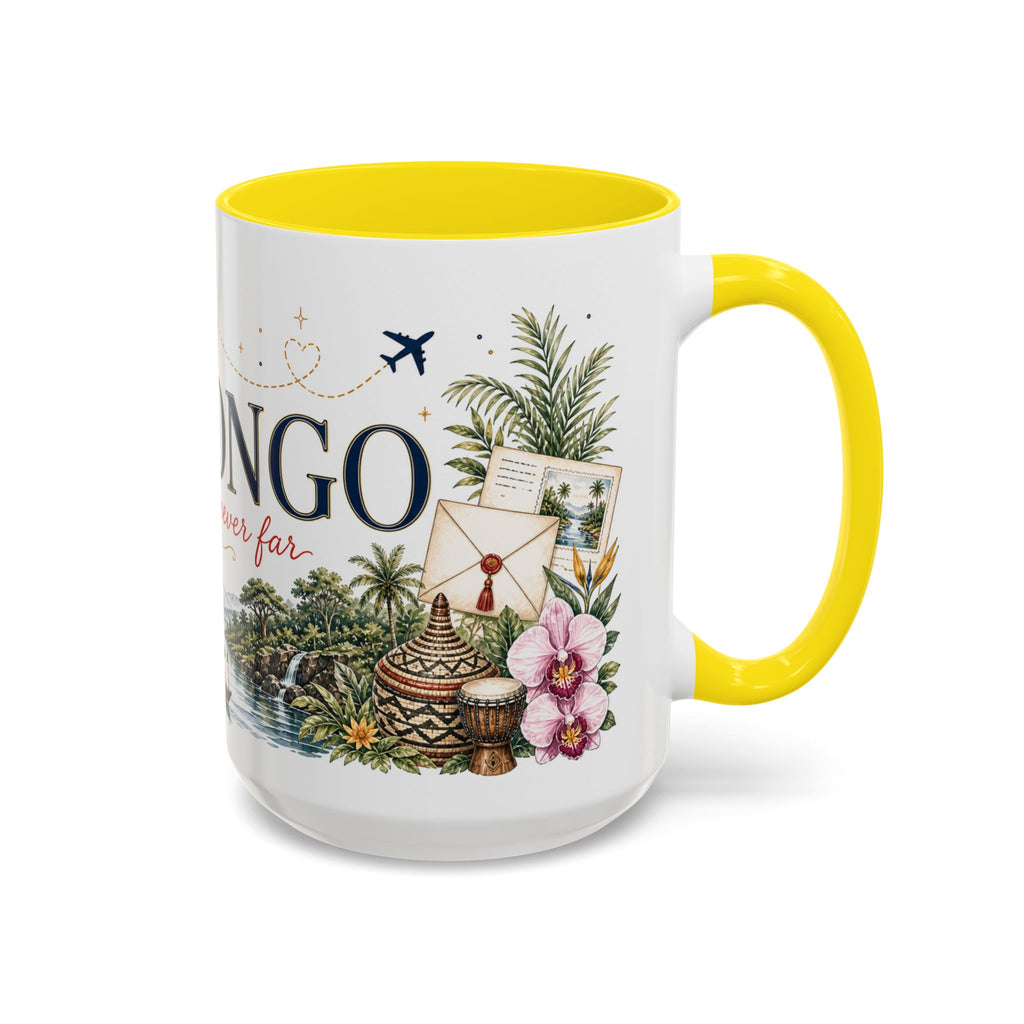 DR Congo Home Country Mug | Moving Away Gift | Long Distance Friendship | 11 oz 15 oz Accent Mug