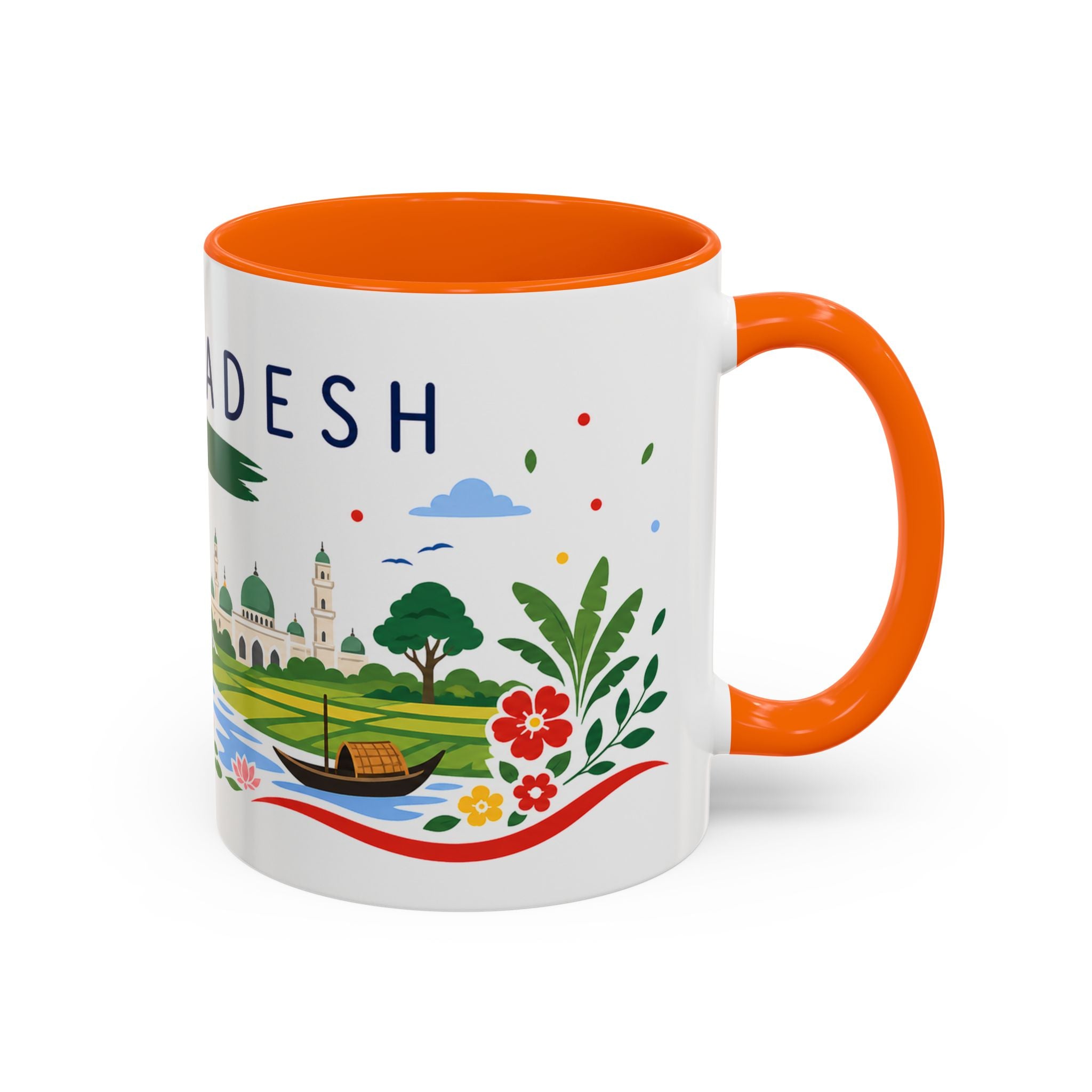 Bangladesh Coffee Mug | Travel Souvenir Accent Mug | Country Gift Ceramic Cup 11oz 15oz
