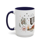 Uluru Coffee Mug | Travel Destination Souvenir Gift | Accent Color Ceramic 11oz 15oz