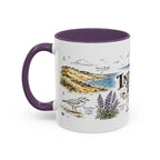 Indiana Dunes National Park Coffee Mug | Indiana Lake Michigan Beach Gift | Accent Color Ceramic 11oz 15oz