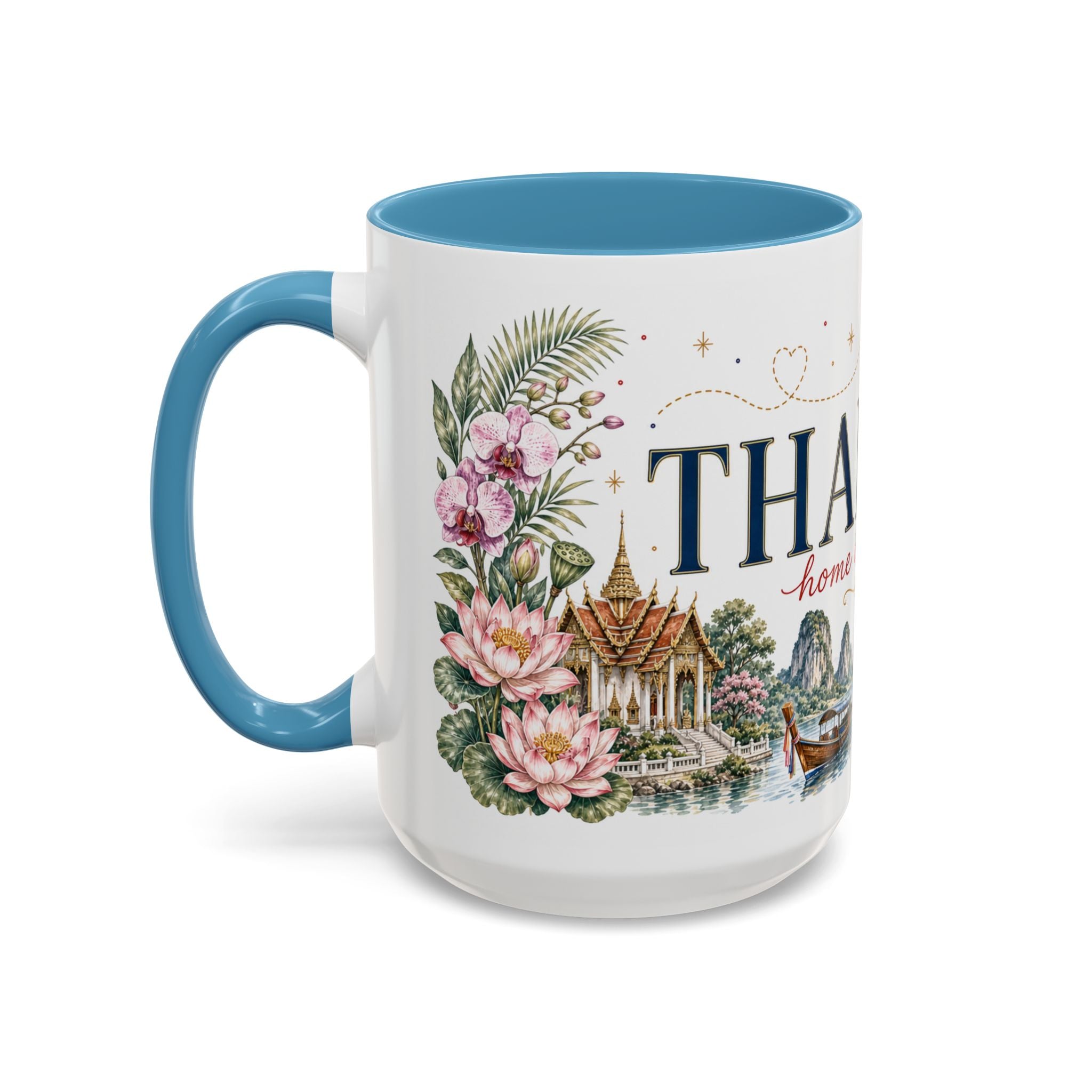 Thailand Home Country Mug | Moving Away Gift | Long Distance Friendship | 11 oz 15 oz Accent Mug