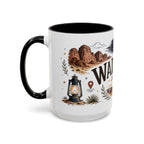 Wadi Rum Coffee Mug | Travel Destination Souvenir Gift | Accent Color Ceramic 11oz 15oz