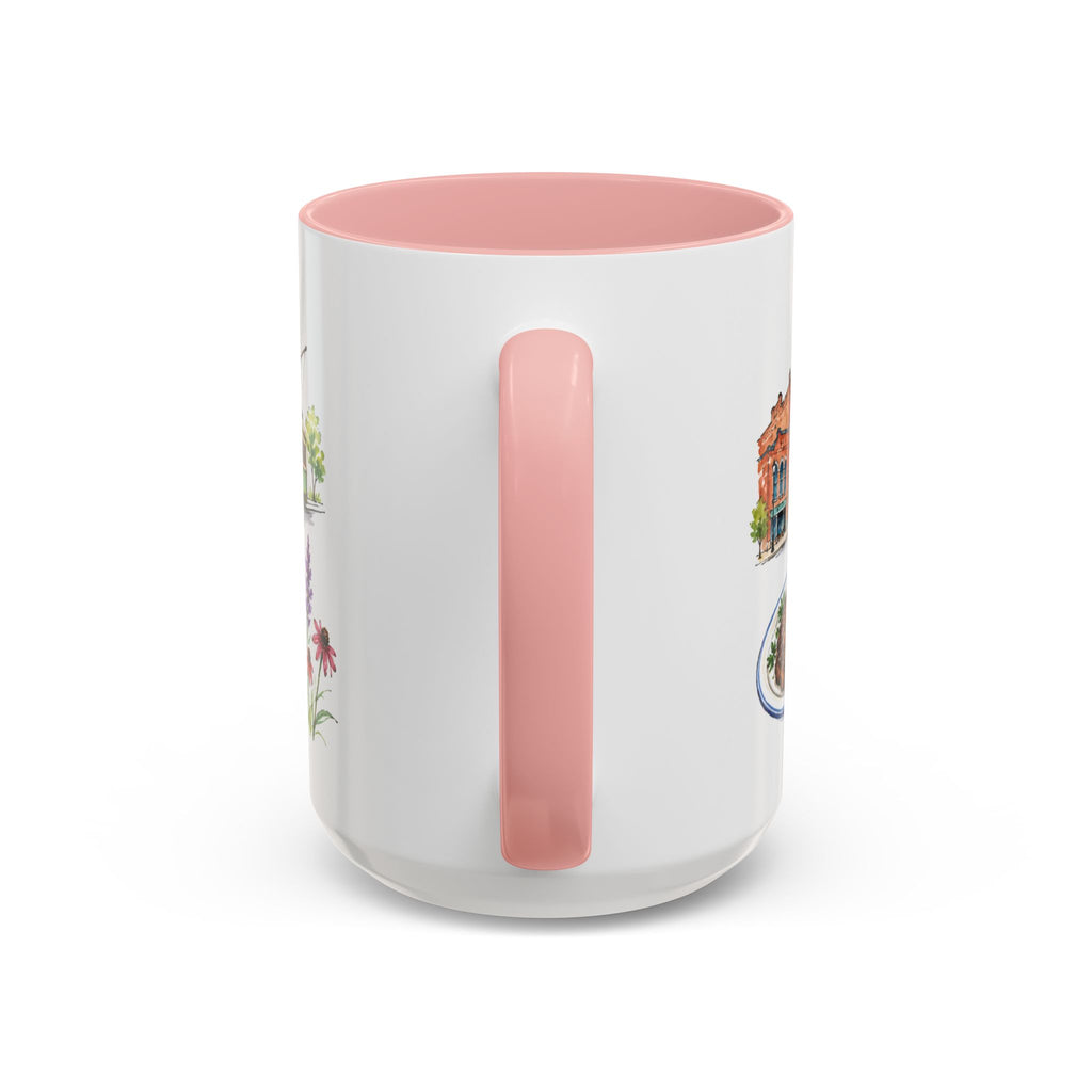 Omaha Illustrated Travel Mug | City Souvenir Accent Coffee Mug | 11oz 15oz Ceramic Cup