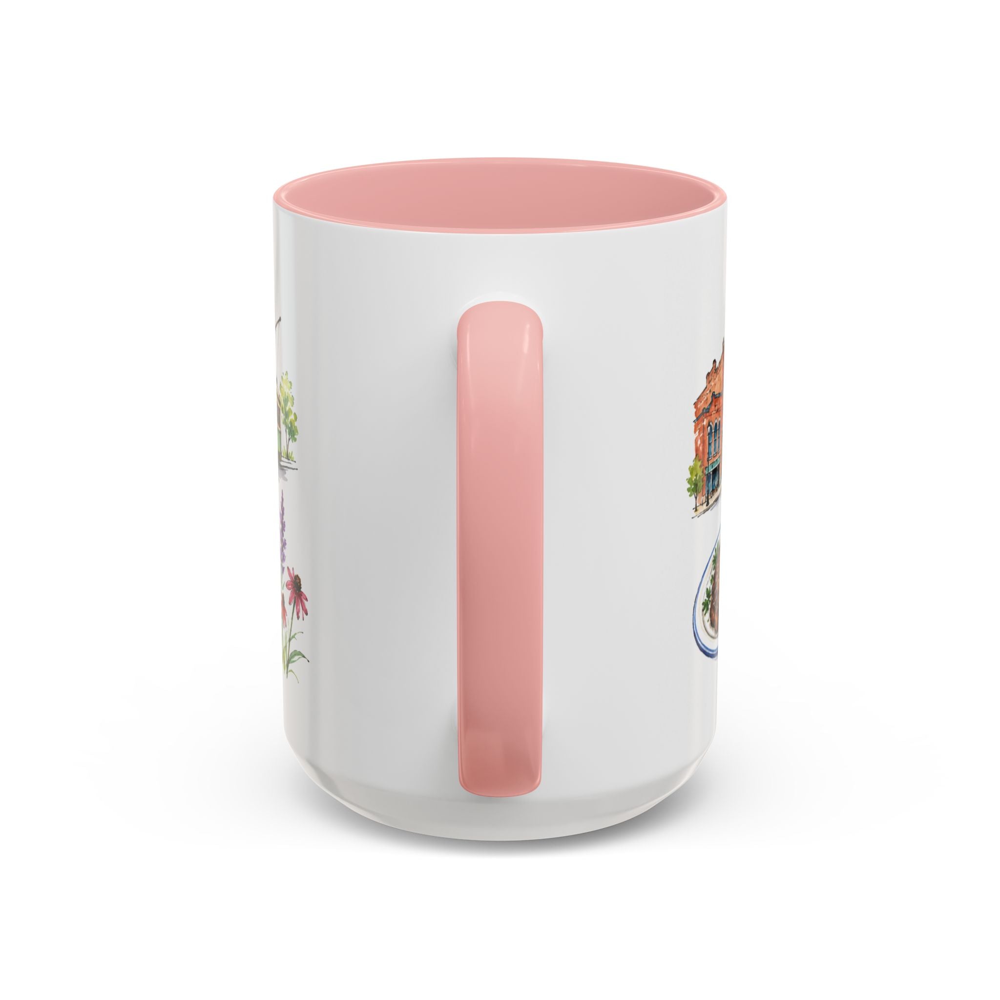 Omaha Illustrated Travel Mug | City Souvenir Accent Coffee Mug | 11oz 15oz Ceramic Cup