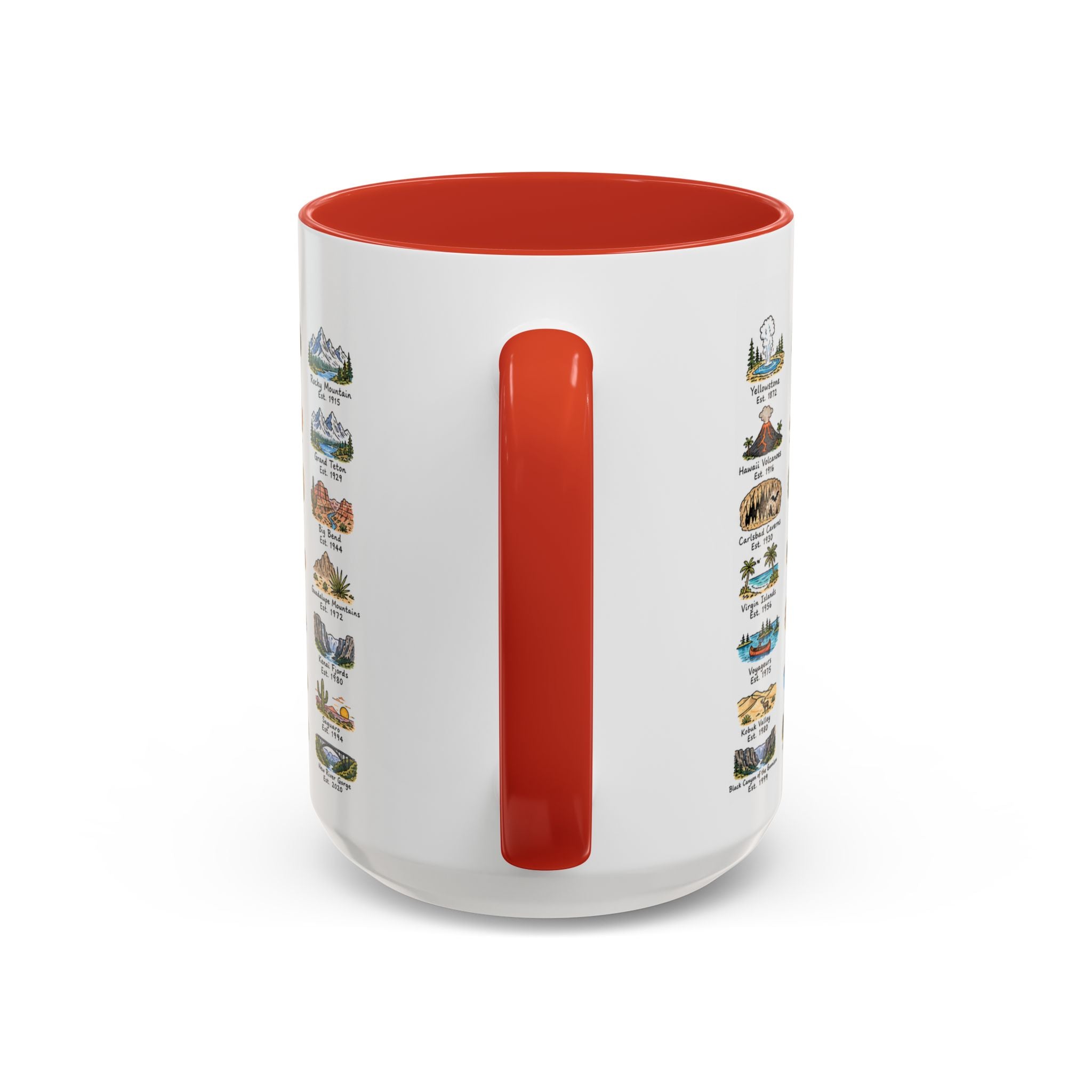 63 National Parks Mug | U.S. Parks Coffee Cup | Park Bucket List Gift | Road Trip Hiking Camping Souvenir
