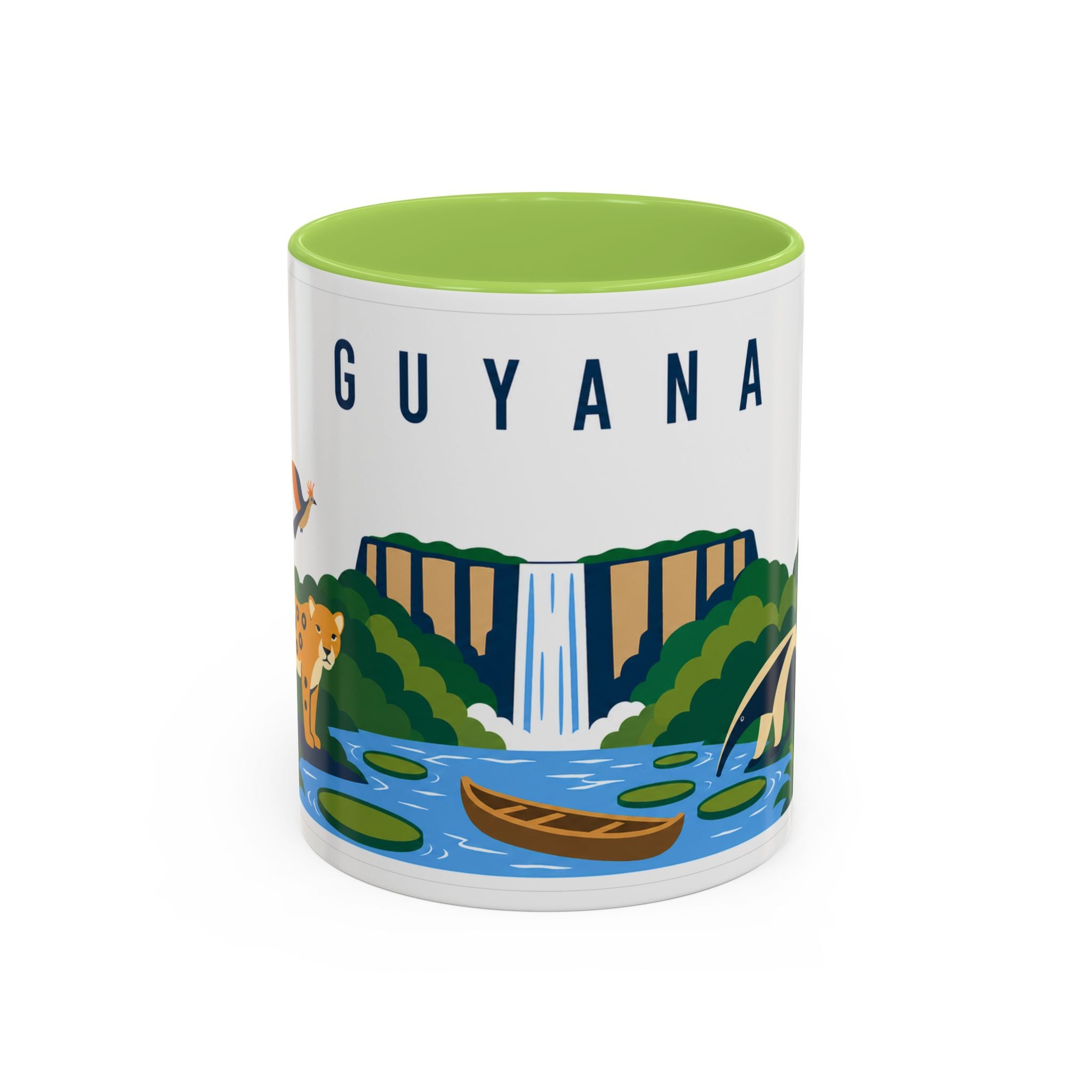 Guyana Coffee Mug | Travel Souvenir Accent Mug | Country Gift Ceramic Cup 11oz 15oz