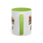Oklahoma City Illustrated Travel Mug | City Souvenir Accent Coffee Mug | 11oz 15oz Ceramic Cup
