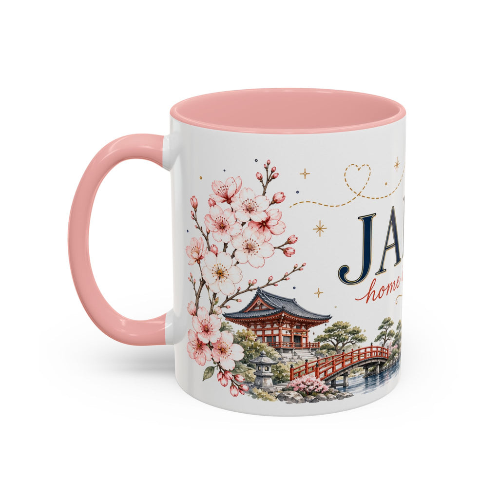 Japan Home Country Mug | Moving Away Gift | Long Distance Friendship | 11 oz 15 oz Accent Mug