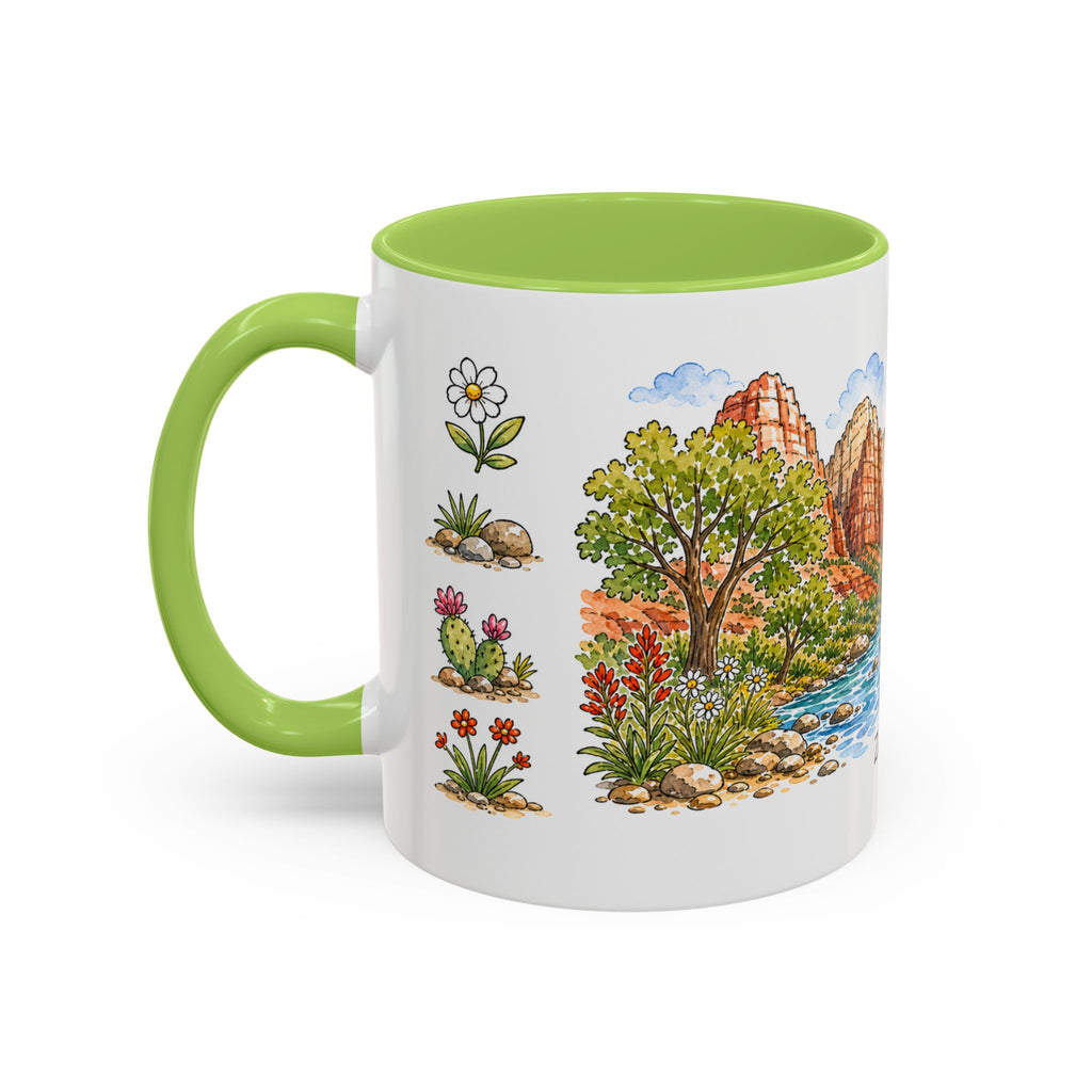 Zion National Park Mug | US Travel Souvenir Accent Coffee Mug | 11oz 15oz Ceramic Cup
