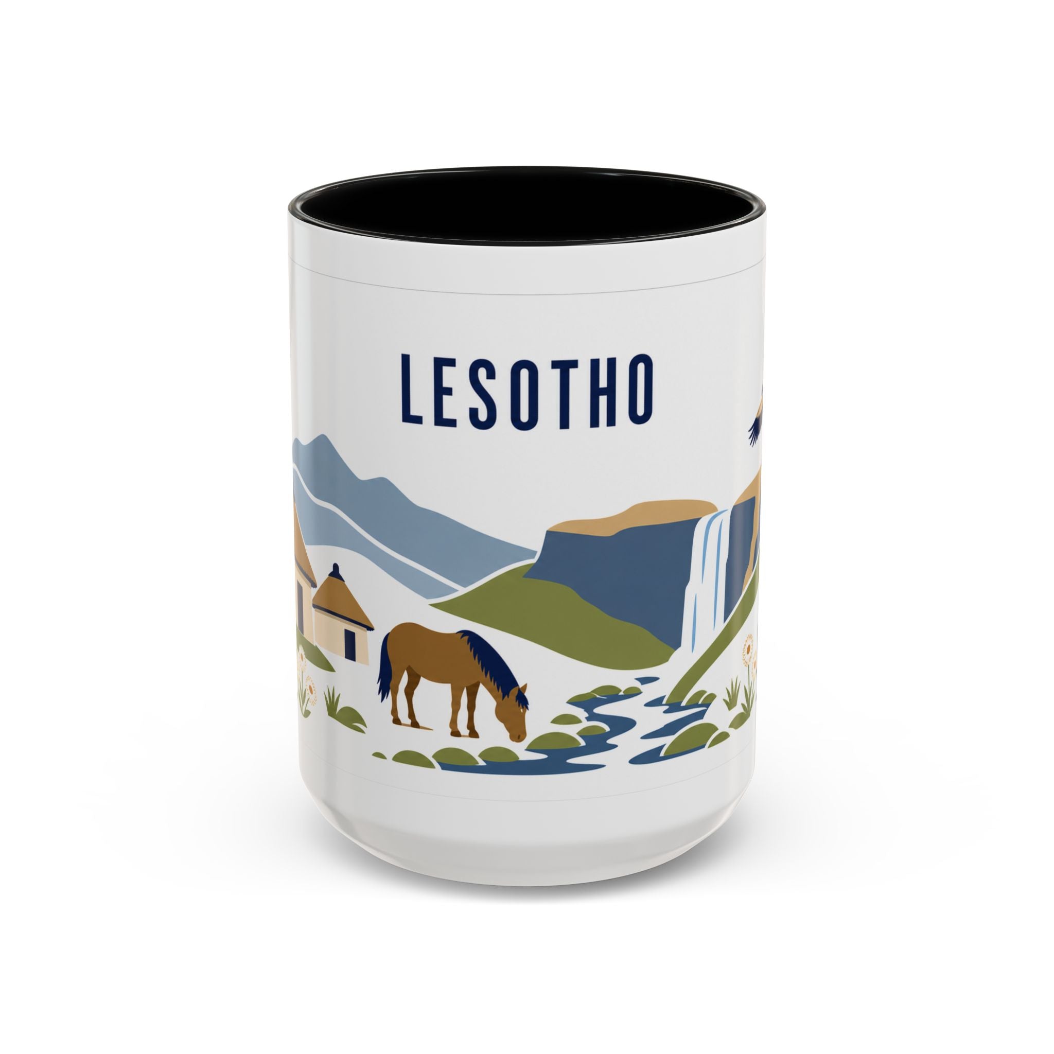 Lesotho Coffee Mug | Travel Souvenir Accent Mug | Country Gift Ceramic Cup 11oz 15oz