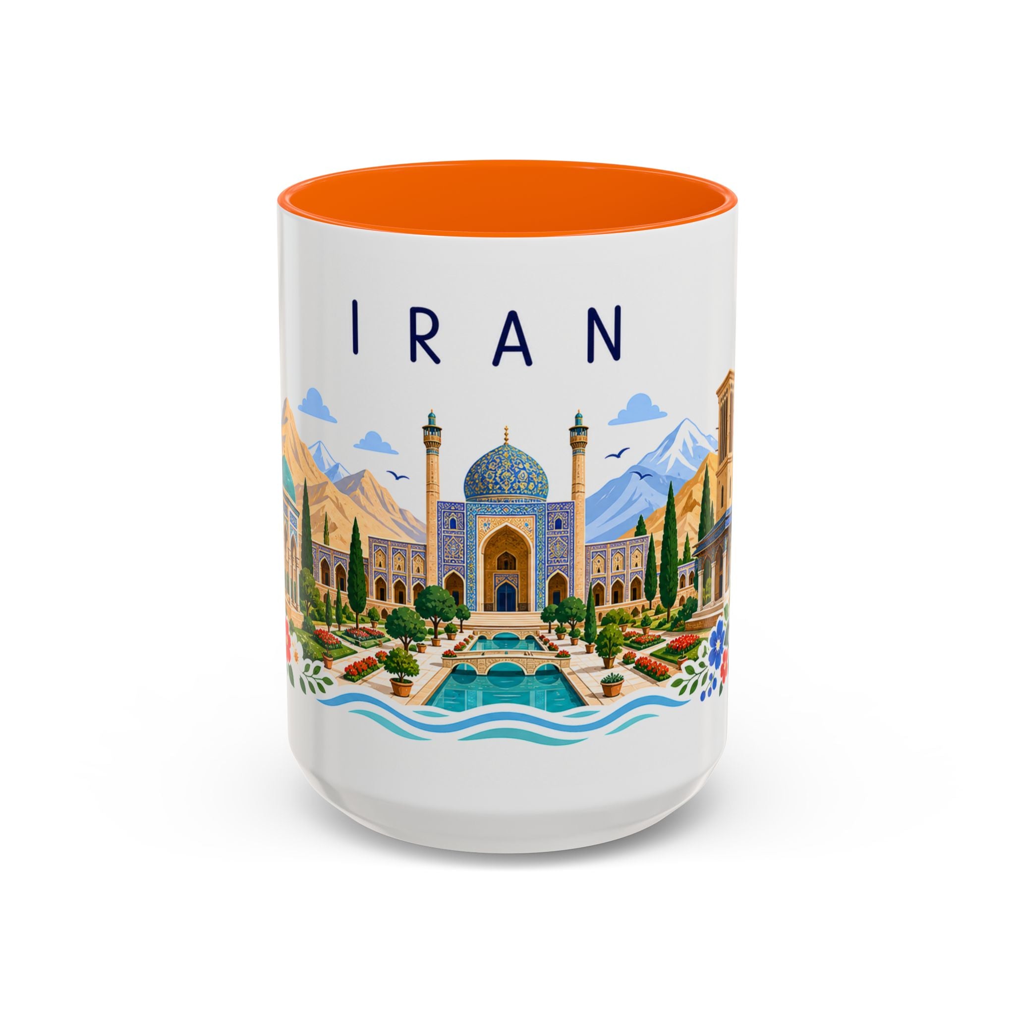 Iran Coffee Mug | Travel Souvenir Accent Mug | Place Gift Ceramic Cup 11oz 15oz