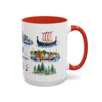 Oslo Illustrated Travel Mug | City Souvenir Accent Coffee Mug | 11oz 15oz Ceramic Cup