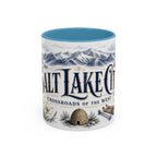 Salt Lake City Coffee Mug | United States Travel Souvenir | Vintage Illustrated City Gift | 11 oz 15 oz Accent Mug