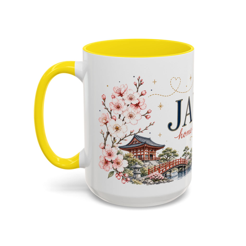 Japan Home Country Mug | Moving Away Gift | Long Distance Friendship | 11 oz 15 oz Accent Mug