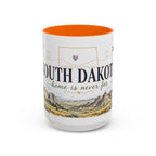 South Dakota State Map Mug | Botanical Accents, Homesick Gift (11oz or 15oz)