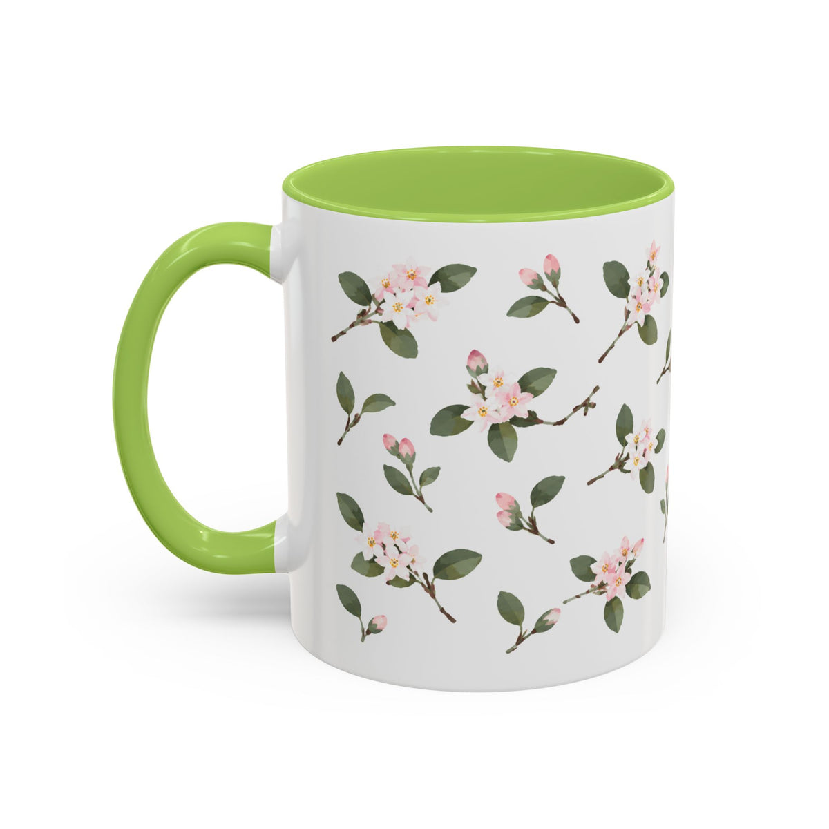 Massachusetts Mayflower Mug, State Flower Floral Coffee Cup, 11oz Botanical Gift