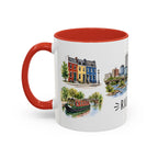 Richmond Illustrated Travel Mug | City Souvenir Accent Coffee Mug | 11oz 15oz Ceramic Cup