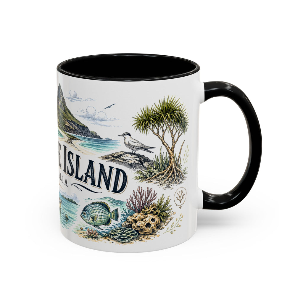 Lord Howe Island Mug, Australia Travel Souvenir, Bucket List Gift, Accent Ceramic Coffee Mug 11oz 15oz