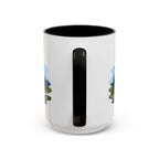 Mount Rainier National Park Coffee Mug | Solid Color Block Park Souvenir | 11oz 15oz Accent Mug
