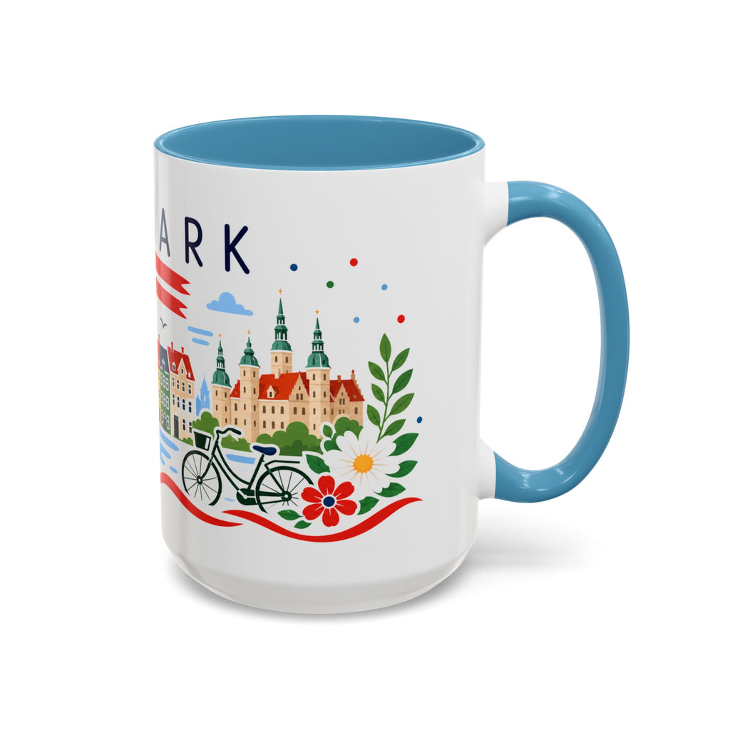 Denmark Coffee Mug | Travel Souvenir Accent Mug | Country Gift Ceramic Cup 11oz 15oz