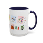 Florence Coffee Mug | Postage Stamp Collage Mug | Travel Souvenir Accent Cup 11oz 15oz