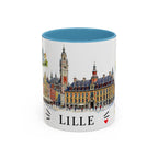 Lille Illustrated Travel Mug | City Souvenir Accent Coffee Mug | 11oz 15oz Ceramic Cup