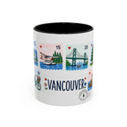 Vancouver Coffee Mug | Postage Stamp Collage Mug | Travel Souvenir Accent Cup 11oz 15oz