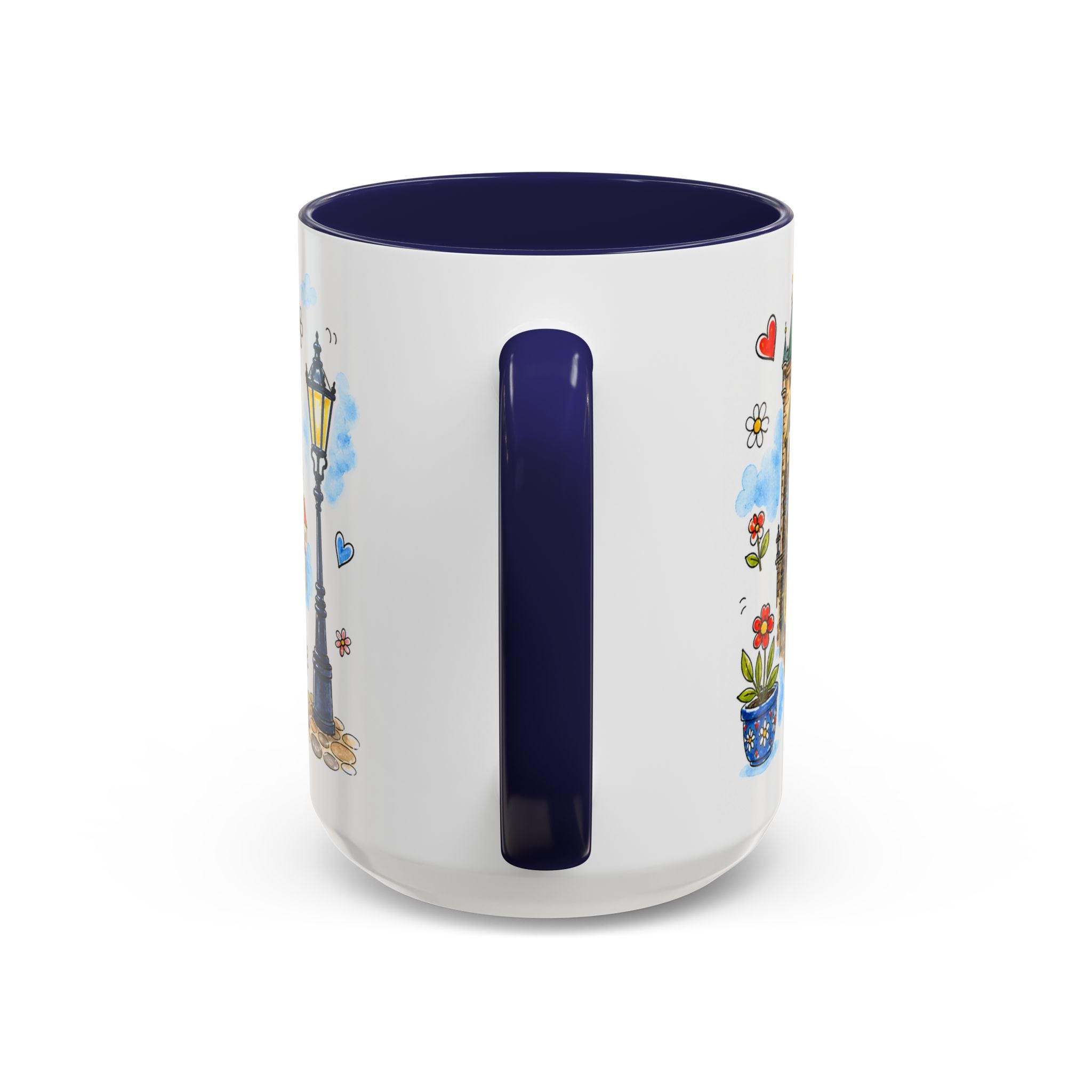 Prague Travel Mug | European City Souvenir Accent Coffee Mug | 11oz 15oz Ceramic Cup