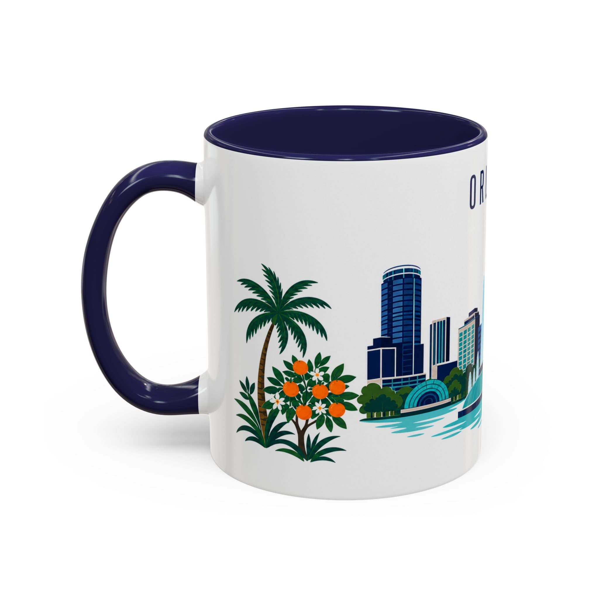 Orlando Coffee Mug | United States Travel Souvenir | Porcelain Decal City Gift | 11oz 15oz Accent Mug