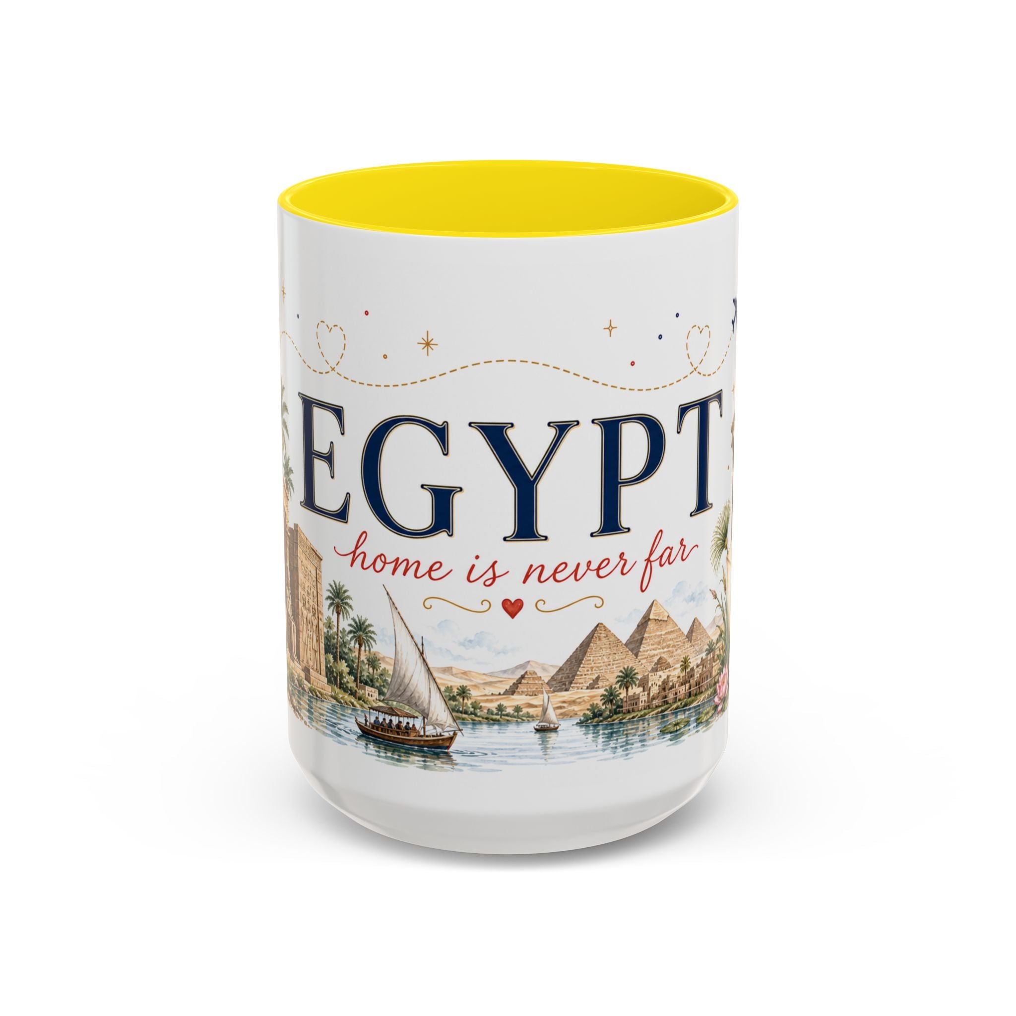 Egypt Home Country Mug | Moving Away Gift | Long Distance Friendship | 11 oz 15 oz Accent Mug